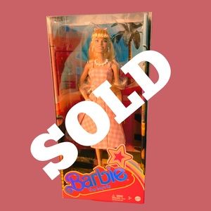 SOLD Barbie The Movie Collectible Doll Barbie In pink gingham dress